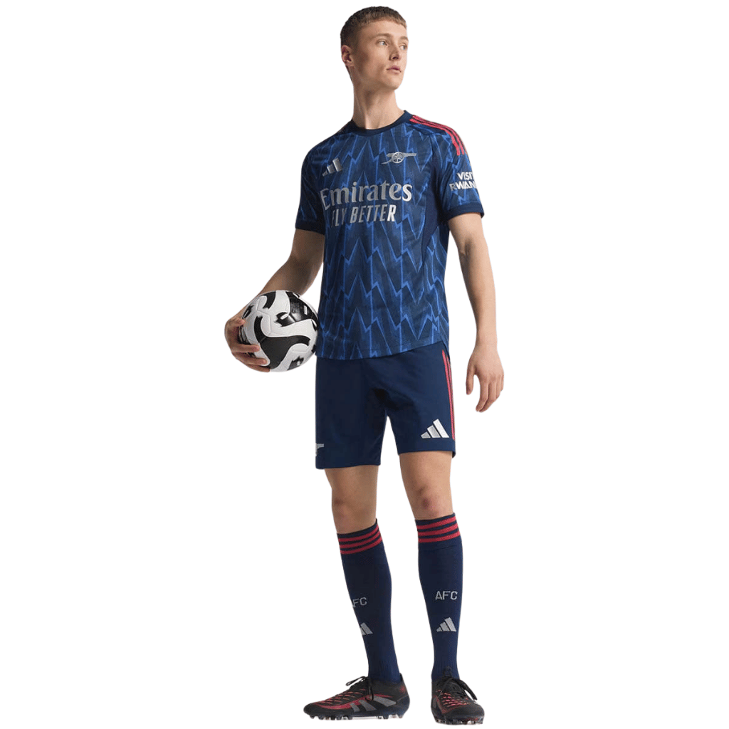 Camisa Arsenal Away 2025/2026 Adidas Azul Torcedor Masculina