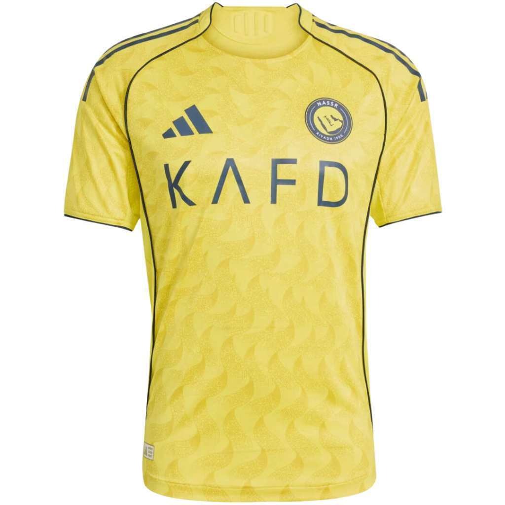 Camisa Al-Nassr Home 2025/2026 Adidas Amarela Torcedor Masculina