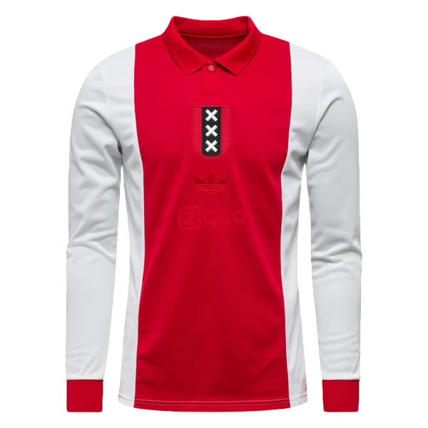 Camisa Ajax Manga Longa 25/26 -  Especial 125 anos - Vermelha e Branca